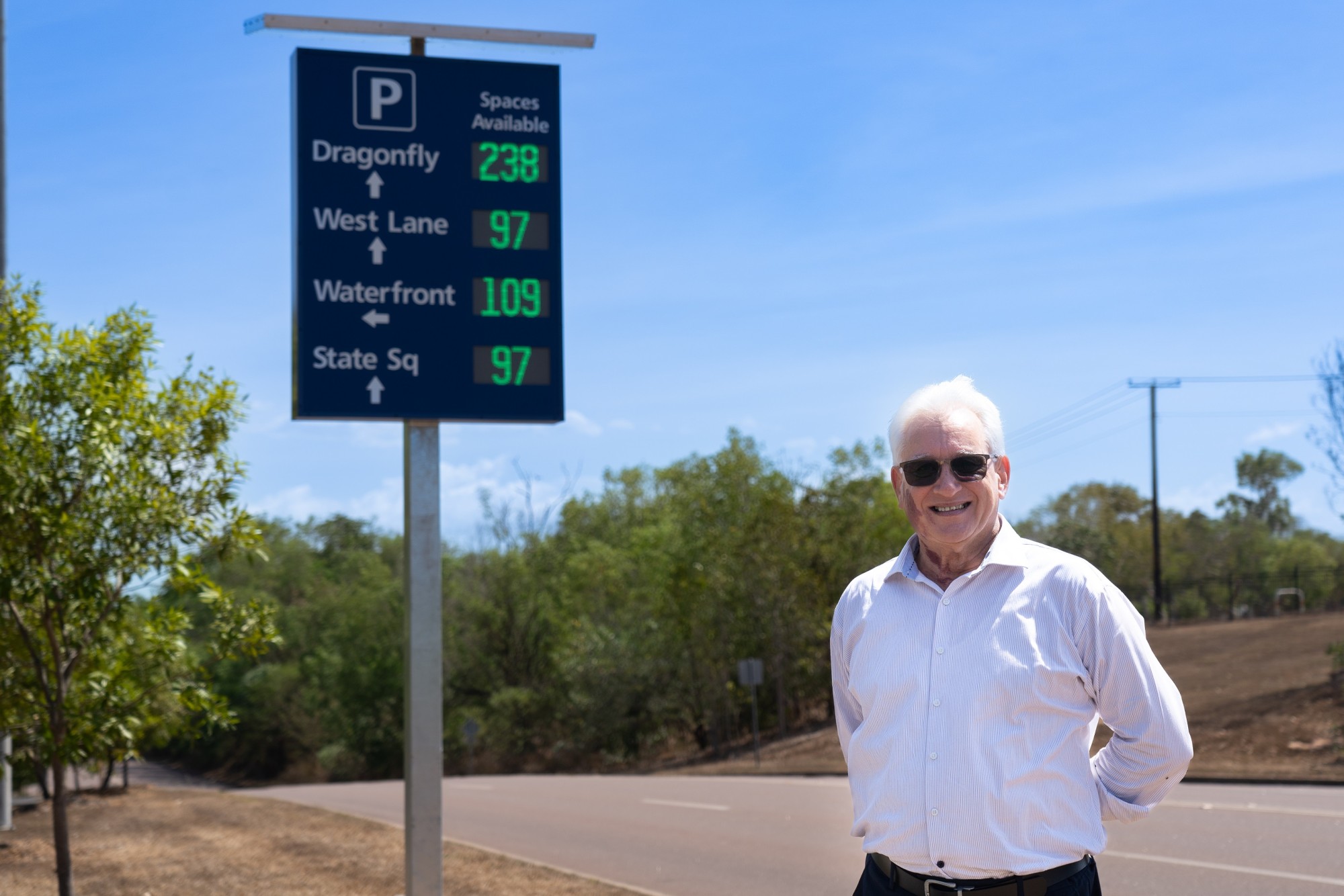 Digital parking signs improve parking visibility in CBD City of